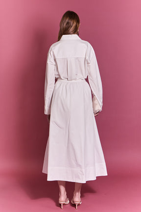 Floral Applique Midi Skirt