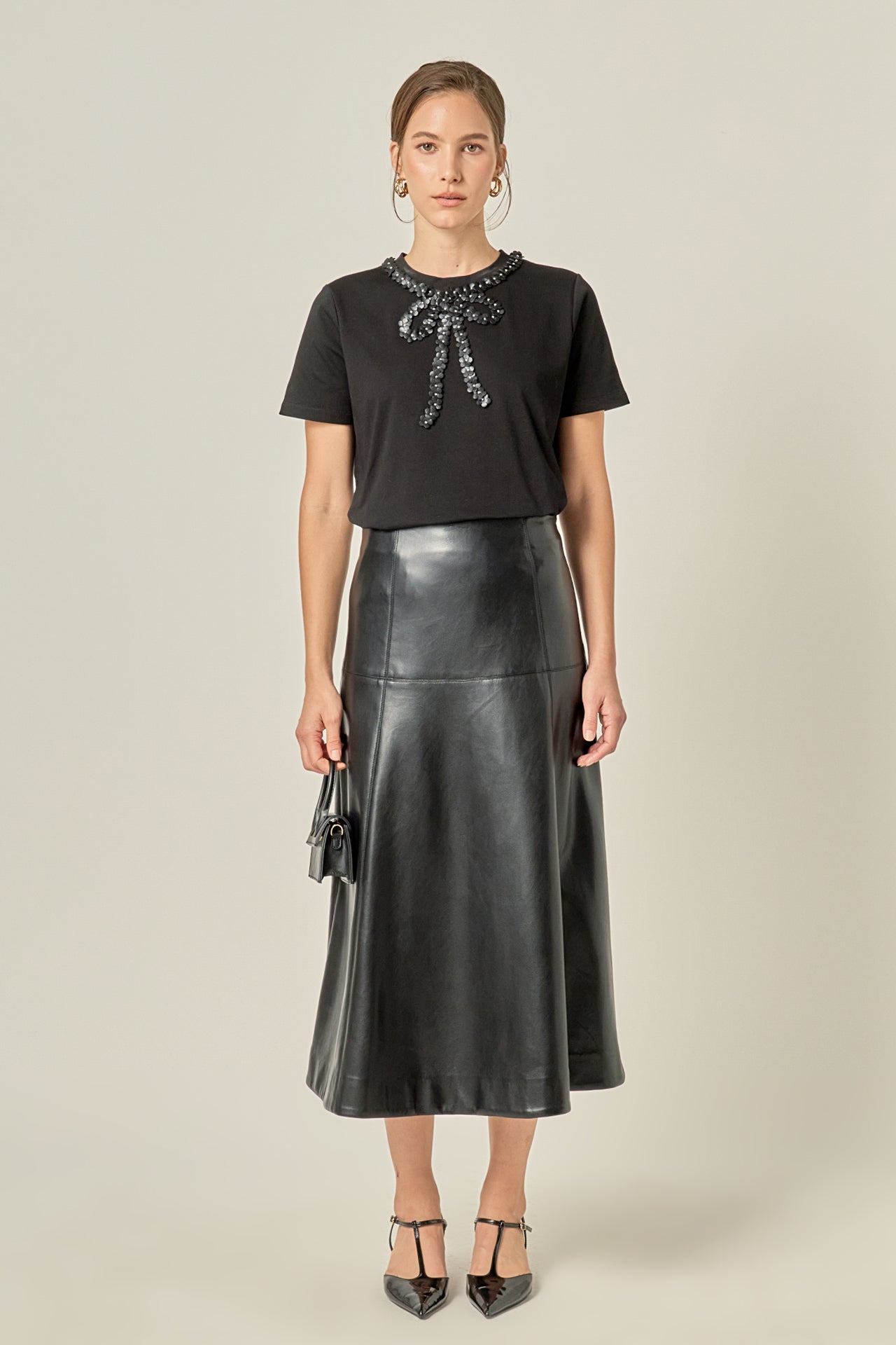 ENGLISH FACTORY - Floral Bow Detail Top - TOPS available at Objectrare