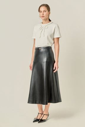 Floral Bow Detail Top