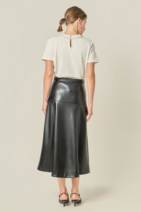 Floral Bow Detail Top