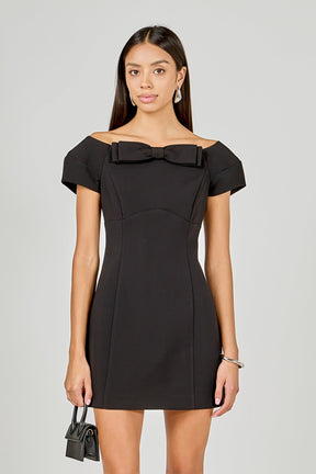ENDLESS ROSE - Bow Mini Dress - DRESSES available at Objectrare