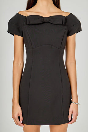 ENDLESS ROSE - Bow Mini Dress - DRESSES available at Objectrare