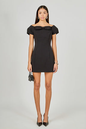 ENDLESS ROSE - Bow Mini Dress - DRESSES available at Objectrare