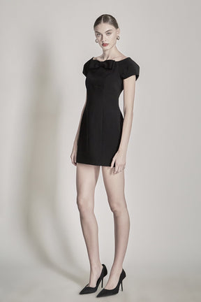 ENDLESS ROSE - Bow Mini Dress - DRESSES available at Objectrare