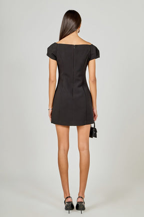 ENDLESS ROSE - Bow Mini Dress - DRESSES available at Objectrare