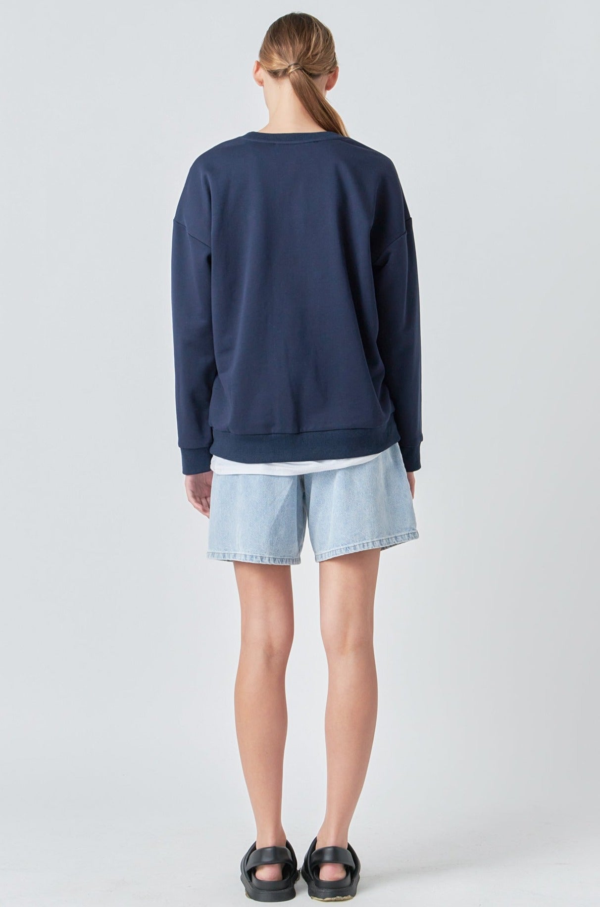 GREY LAB - Sequin Letter Sweatshirt - HOODIES & SWEATSHIRTS available at Objectrare
