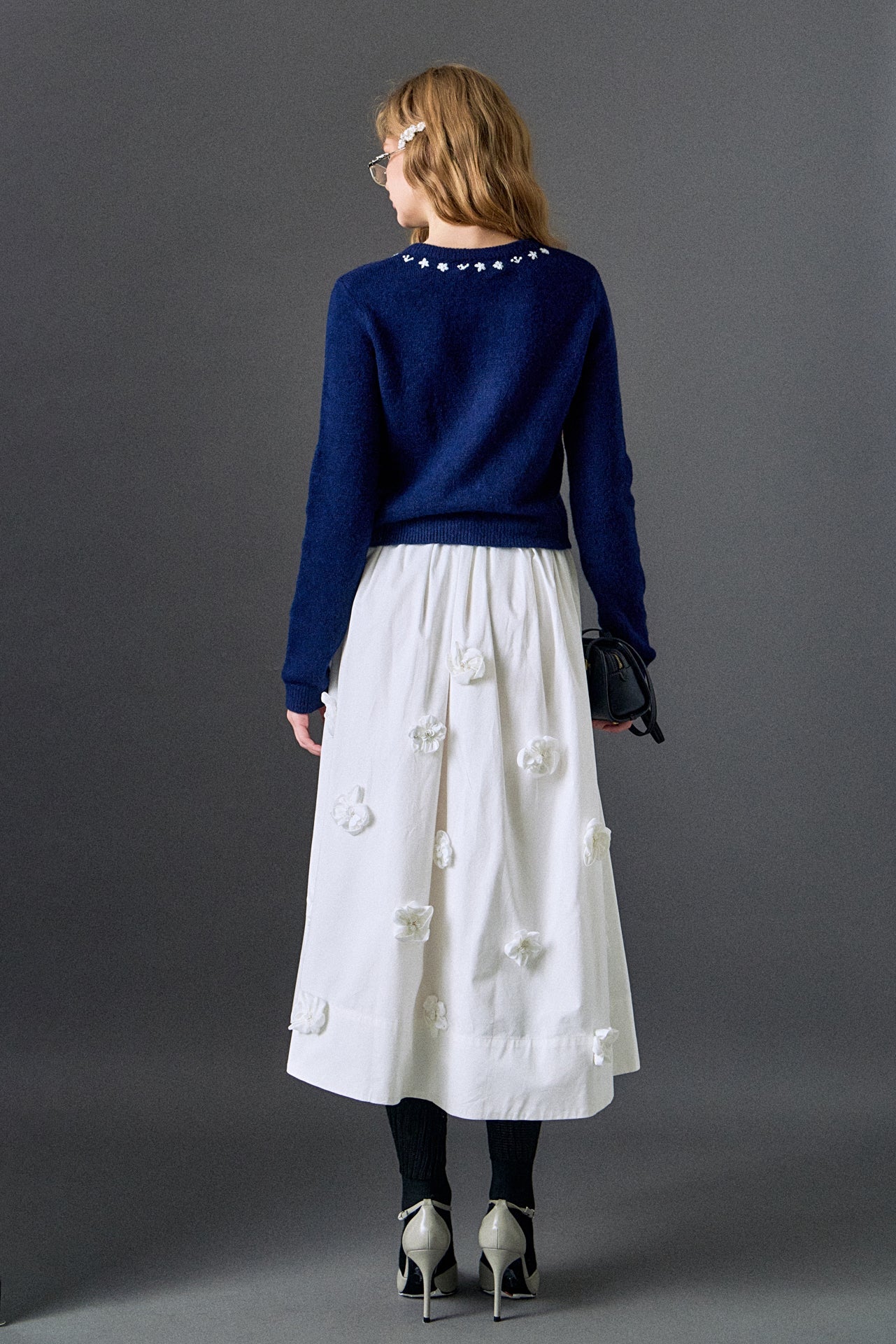 ENGLISH FACTORY - Floral Embroidery Cardigan - SWEATERS & KNITS available at Objectrare