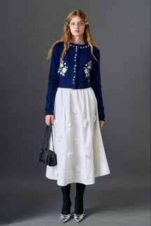 ENGLISH FACTORY - Floral Embroidery Cardigan - SWEATERS & KNITS available at Objectrare