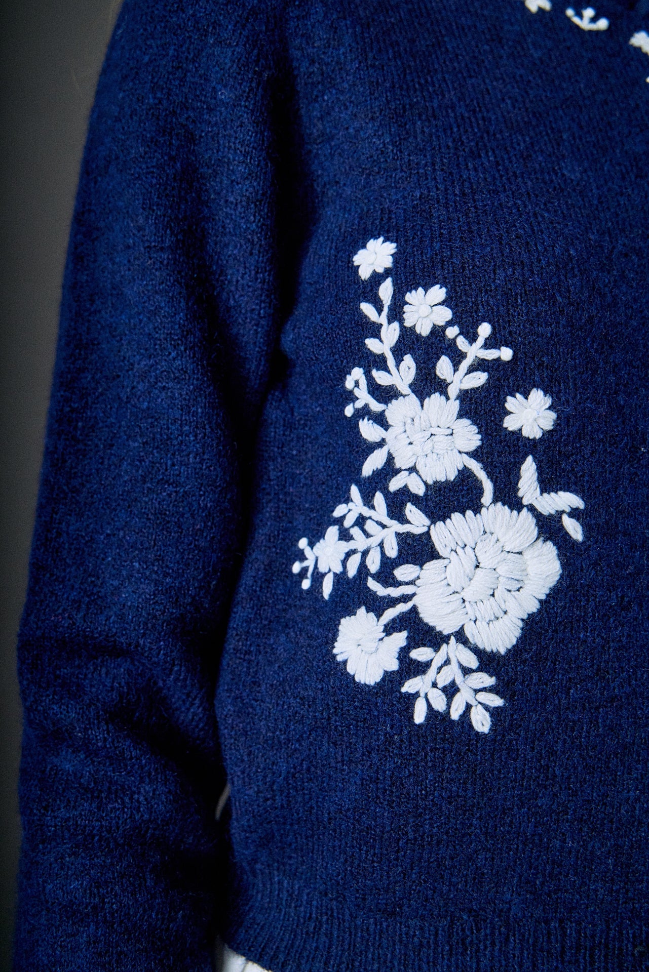 Floral Embroidery Cardigan