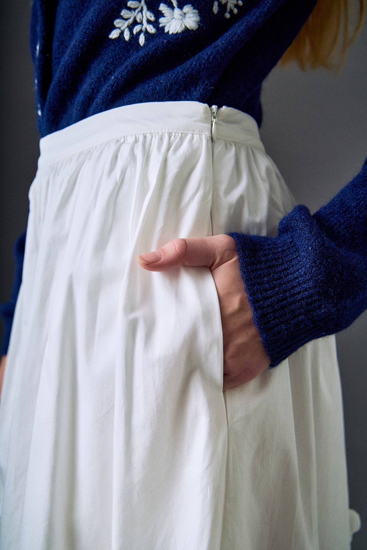 ENGLISH FACTORY - 3D Flower Midi Skirt - SKIRTS available at Objectrare