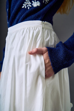 ENGLISH FACTORY - 3D Flower Midi Skirt - SKIRTS available at Objectrare