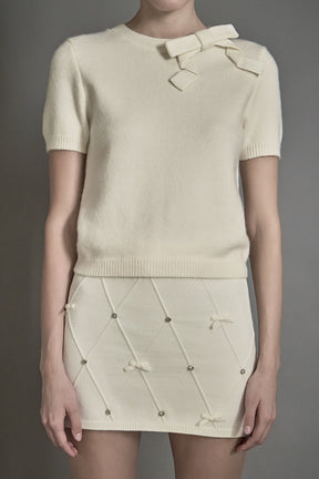 ENDLESS ROSE - Bow Detail Sweater - SWEATERS & KNITS available at Objectrare