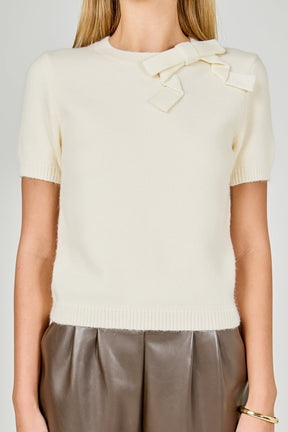 ENDLESS ROSE - Bow Detail Sweater - SWEATERS & KNITS available at Objectrare
