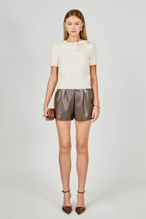 ENDLESS ROSE - Bow Detail Sweater - SWEATERS & KNITS available at Objectrare