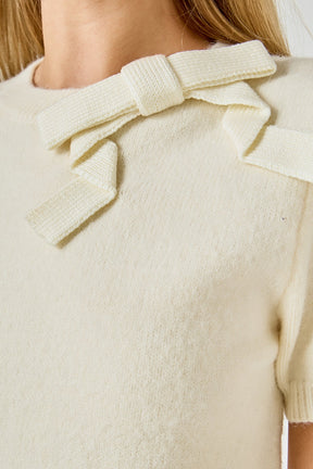 ENDLESS ROSE - Bow Detail Sweater - SWEATERS & KNITS available at Objectrare