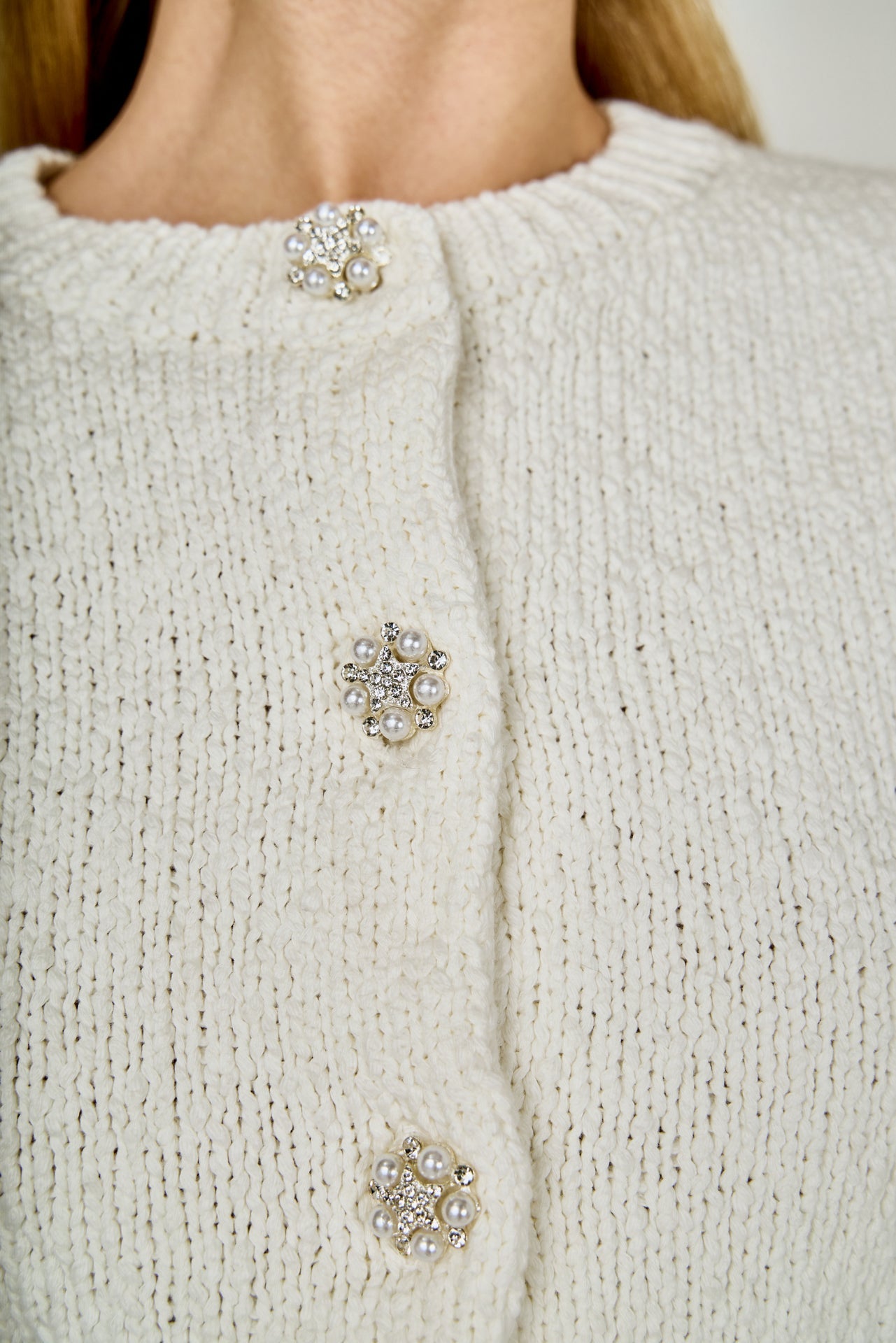 ENDLESS ROSE - Short Sleeve Collared Knit Cardigan - CARDIGAN available at Objectrare