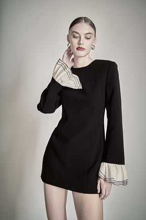ENDLESS ROSE - Ruffle Detailed Long Sleeve Mini Dress - DRESSES available at Objectrare