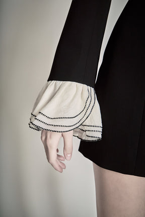 ENDLESS ROSE - Ruffle Detailed Long Sleeve Mini Dress - DRESSES available at Objectrare