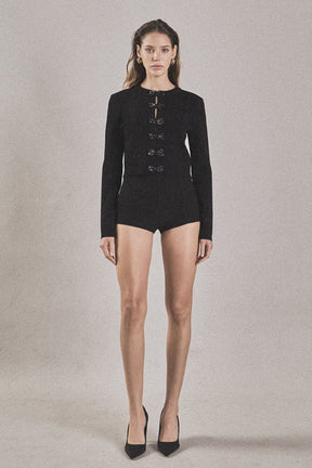 ENDLESS ROSE - Bow Detail Cropped Top - TOPS available at Objectrare