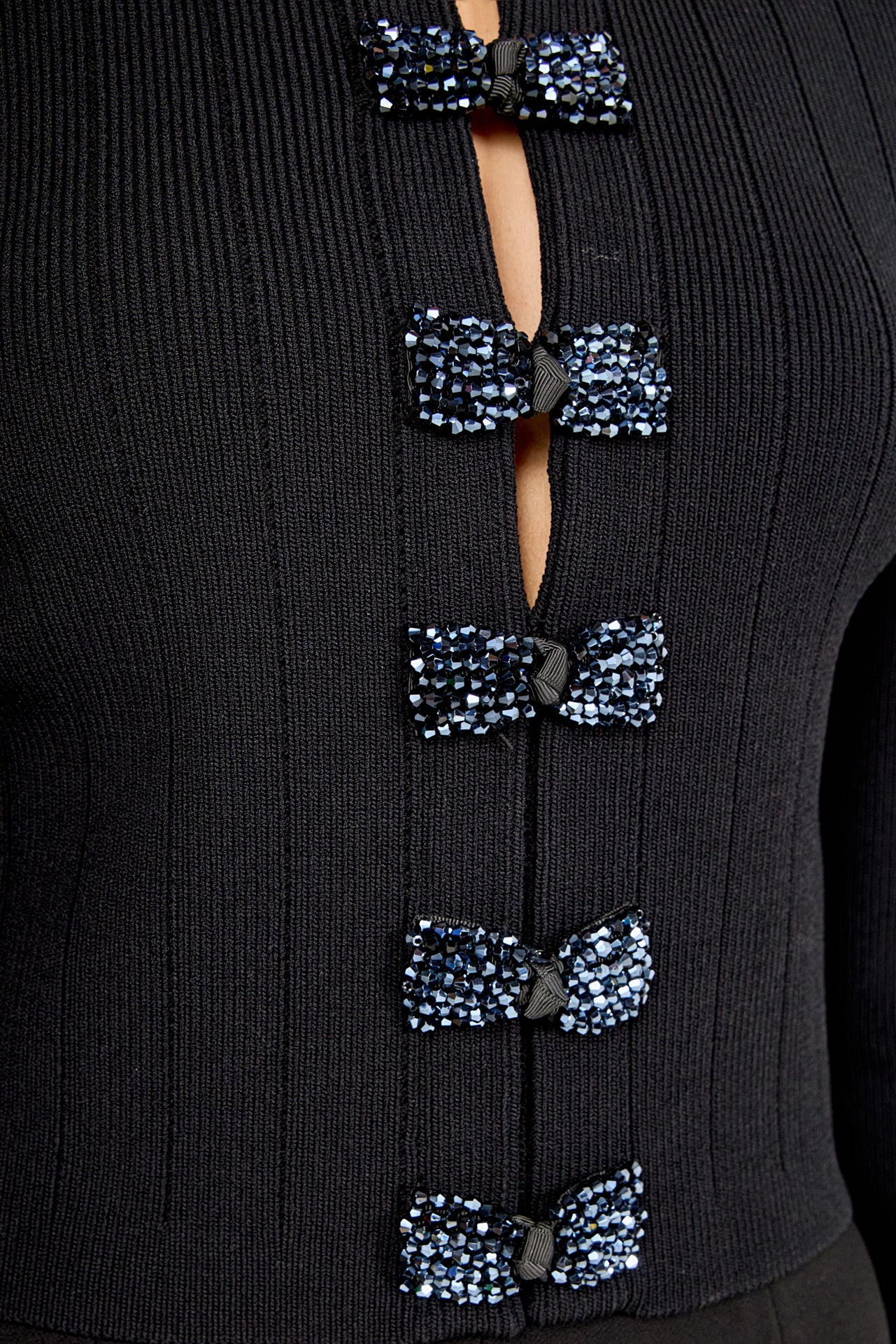 ENDLESS ROSE - Bow Detail Cropped Top - TOPS available at Objectrare