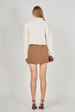 ENDLESS ROSE - Cardigan Featuring Braided Trim and Bow Accents - JACKETS available at Objectrare