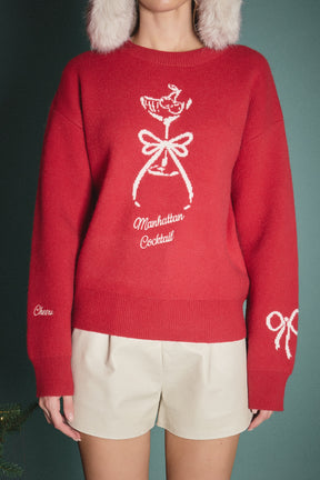 ENGLISH FACTORY - Manhattan Cocktail Sweater - SWEATERS & KNITS available at Objectrare
