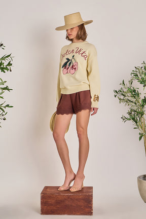 ENGLISH FACTORY - Dolce Vita Knit Sweater - SWEATERS & KNITS available at Objectrare