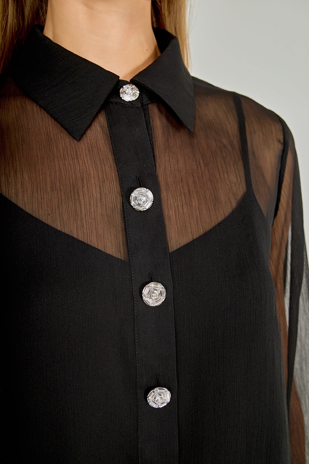 ENDLESS ROSE - Volume Sleeve Shirt Blouse - SHIRTS & BLOUSES available at Objectrare