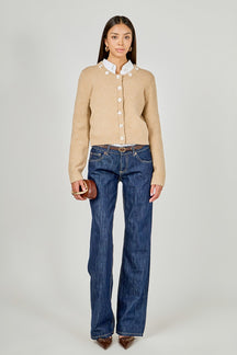 Floral Button Knit Cardigan