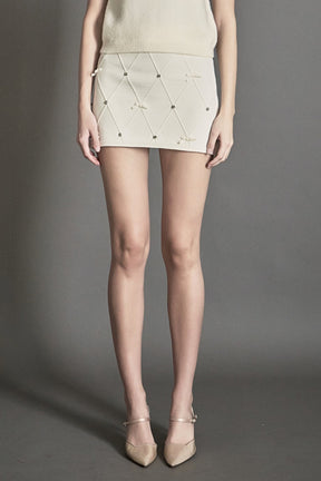 ENDLESS ROSE - Bow Detail Mini Skirt - SKIRTS available at Objectrare