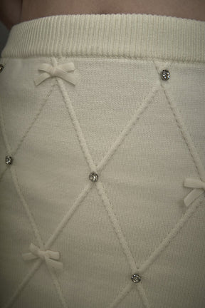 ENDLESS ROSE - Bow Detail Mini Skirt - SKIRTS available at Objectrare