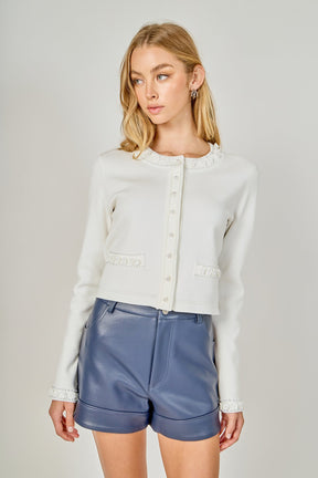 ENDLESS ROSE - Faux Leather Shorts - SHORTS available at Objectrare
