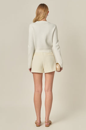 ENGLISH FACTORY - Bow Detail Cardigan - SWEATERS & KNITS available at Objectrare