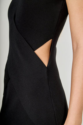 ENDLESS ROSE - Hip Cut Out Maxi Dress - DRESSES available at Objectrare