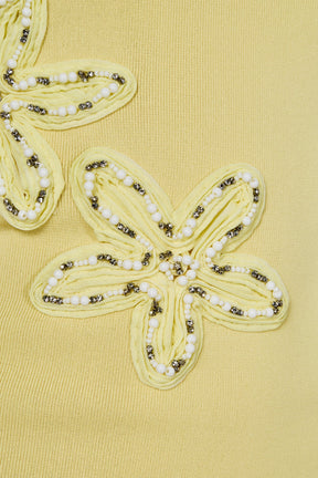 ENDLESS ROSE - Flower Detail Halter Midi Dress - DRESSES available at Objectrare