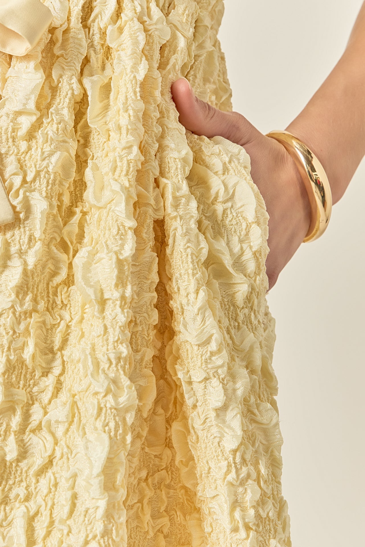ENGLISH FACTORY - Bow Detailed Puff Sleeve Mini Dress - DRESSES available at Objectrare