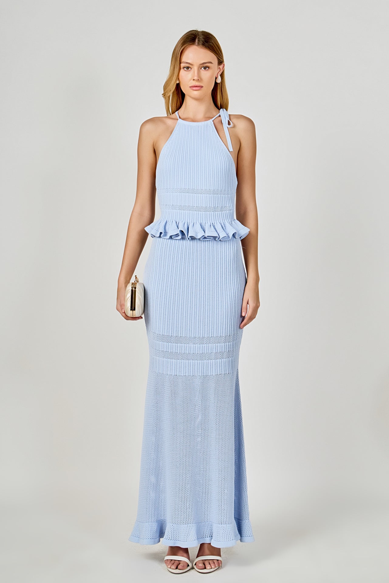 Fitted Knit Maxi Skirt