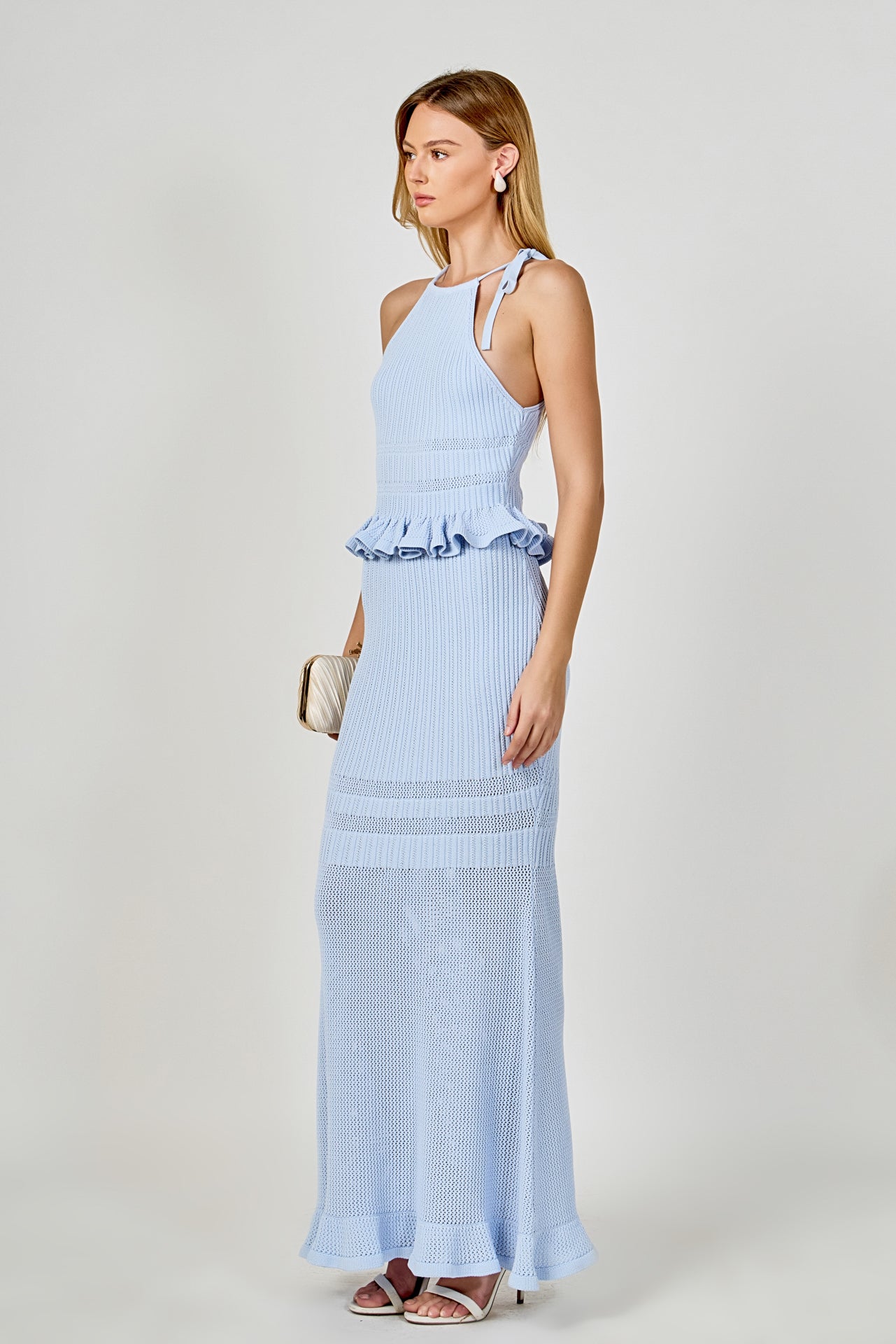 Fitted Knit Maxi Skirt