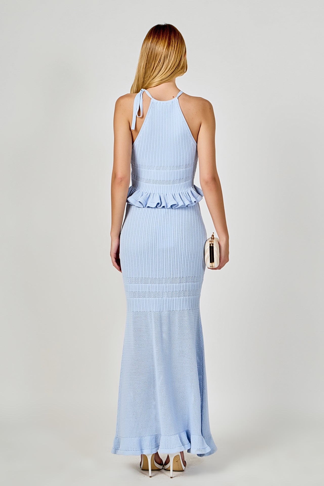 Fitted Knit Maxi Skirt