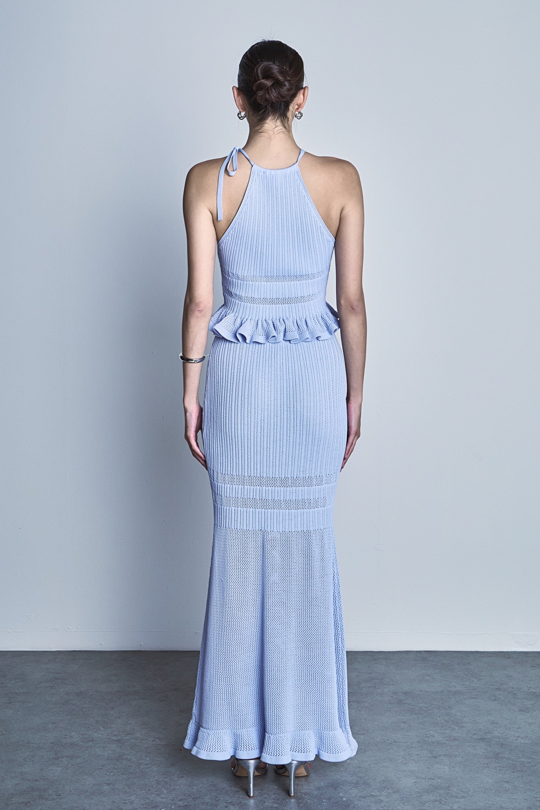 Fitted Knit Maxi Skirt