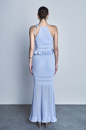 Fitted Knit Maxi Skirt