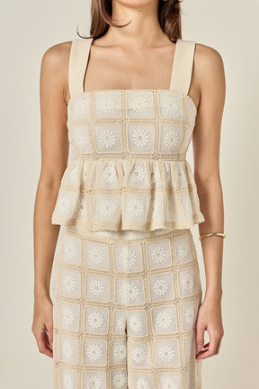 Bria Crochet Sleeveless Top