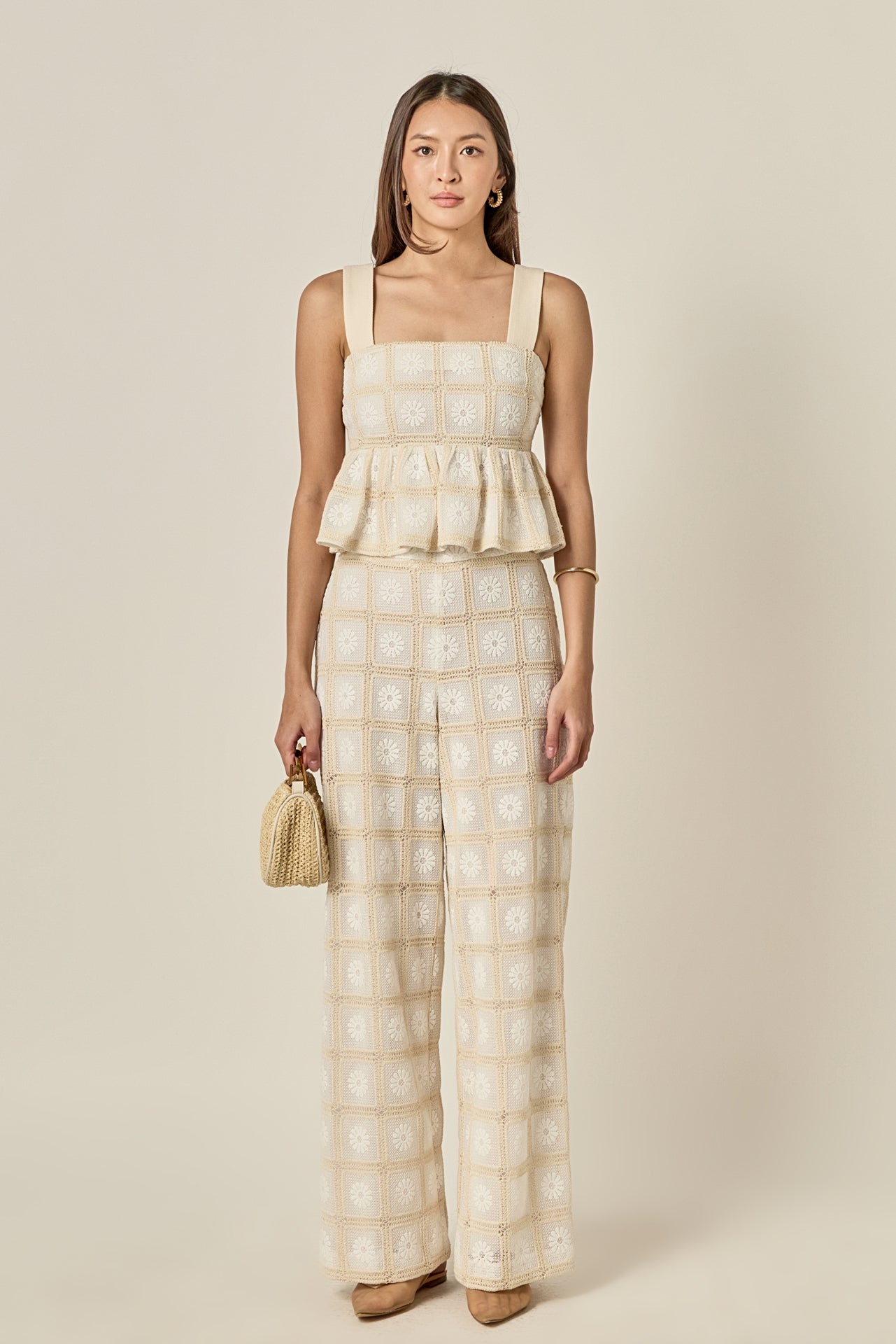 ENGLISH FACTORY - Bria Crochet Sleeveless Top - TOPS available at Objectrare
