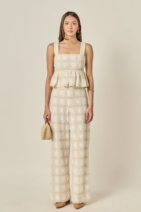 ENGLISH FACTORY - Bria Crochet Sleeveless Top - TOPS available at Objectrare