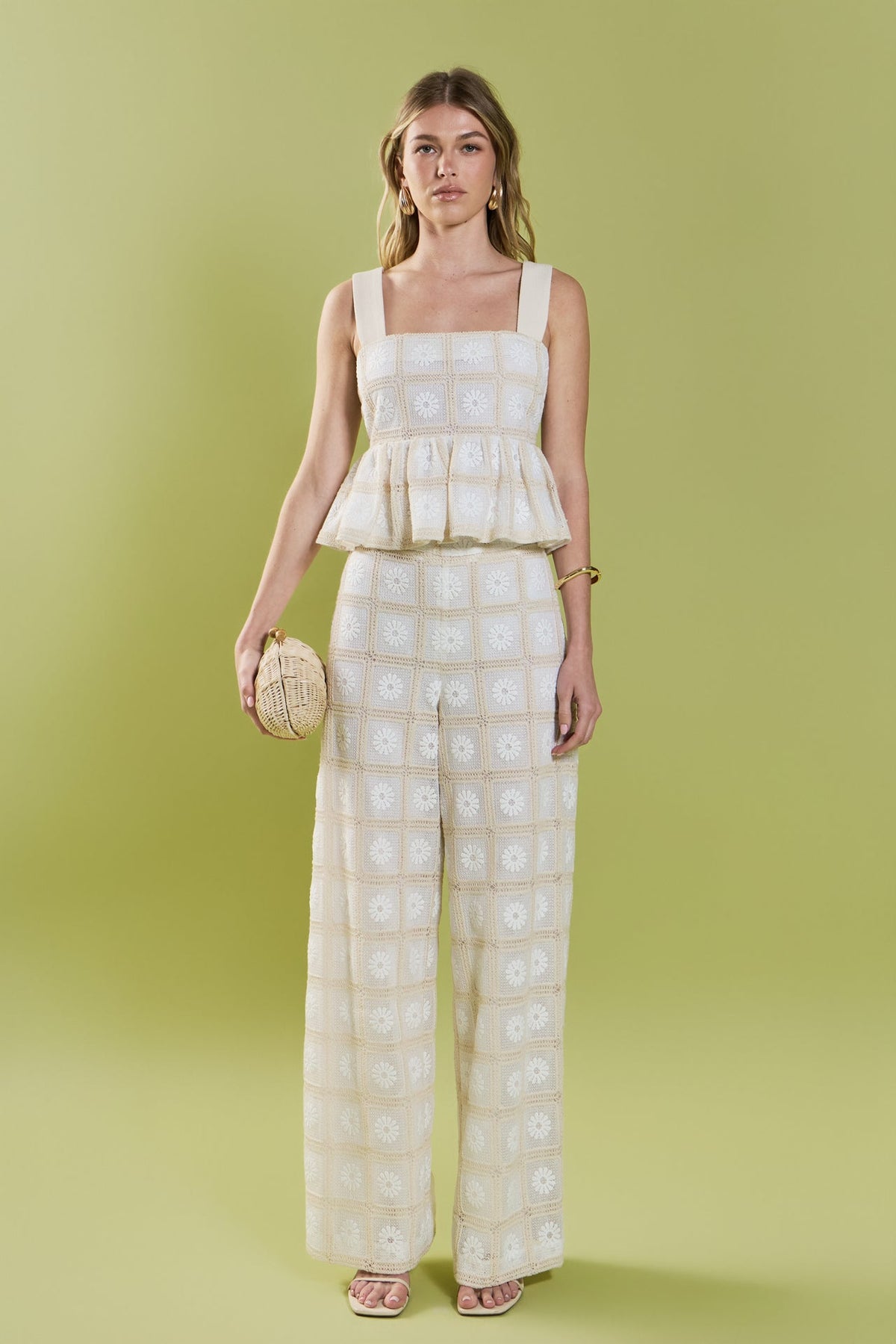 ENGLISH FACTORY - Bria Crochet Sleeveless Top - TOPS available at Objectrare