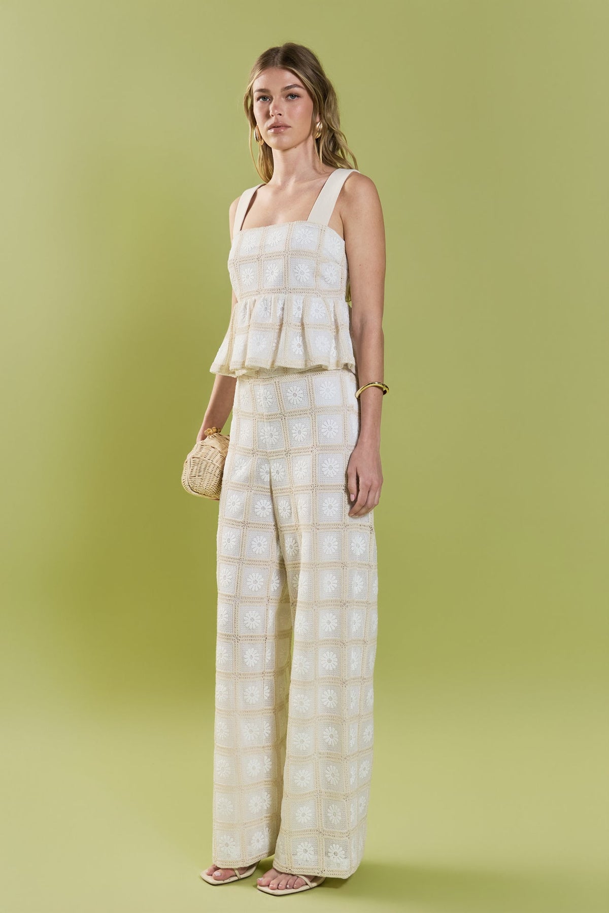 ENGLISH FACTORY - Bria Crochet Pants - PANTS available at Objectrare