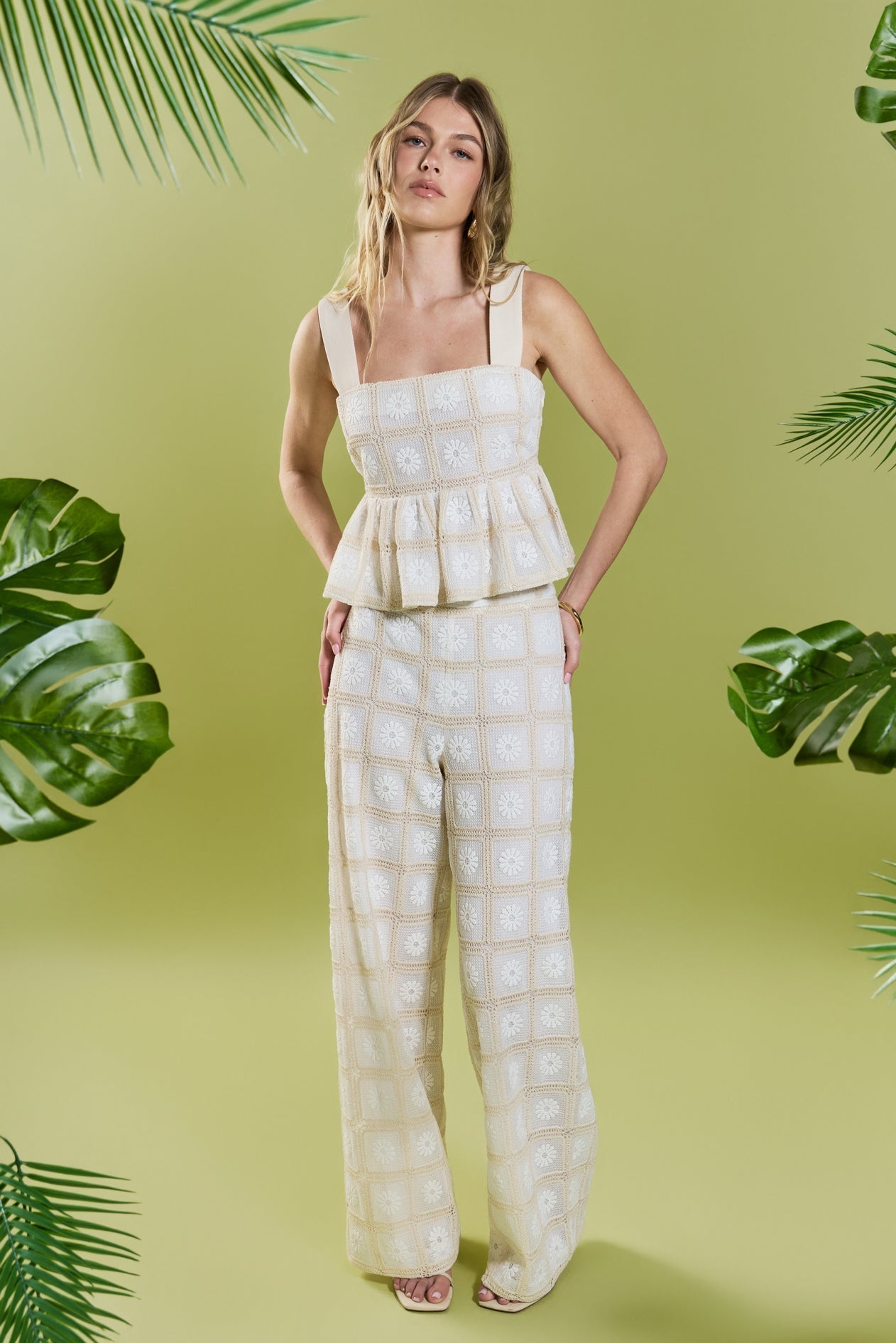 ENGLISH FACTORY - Bria Crochet Pants - PANTS available at Objectrare