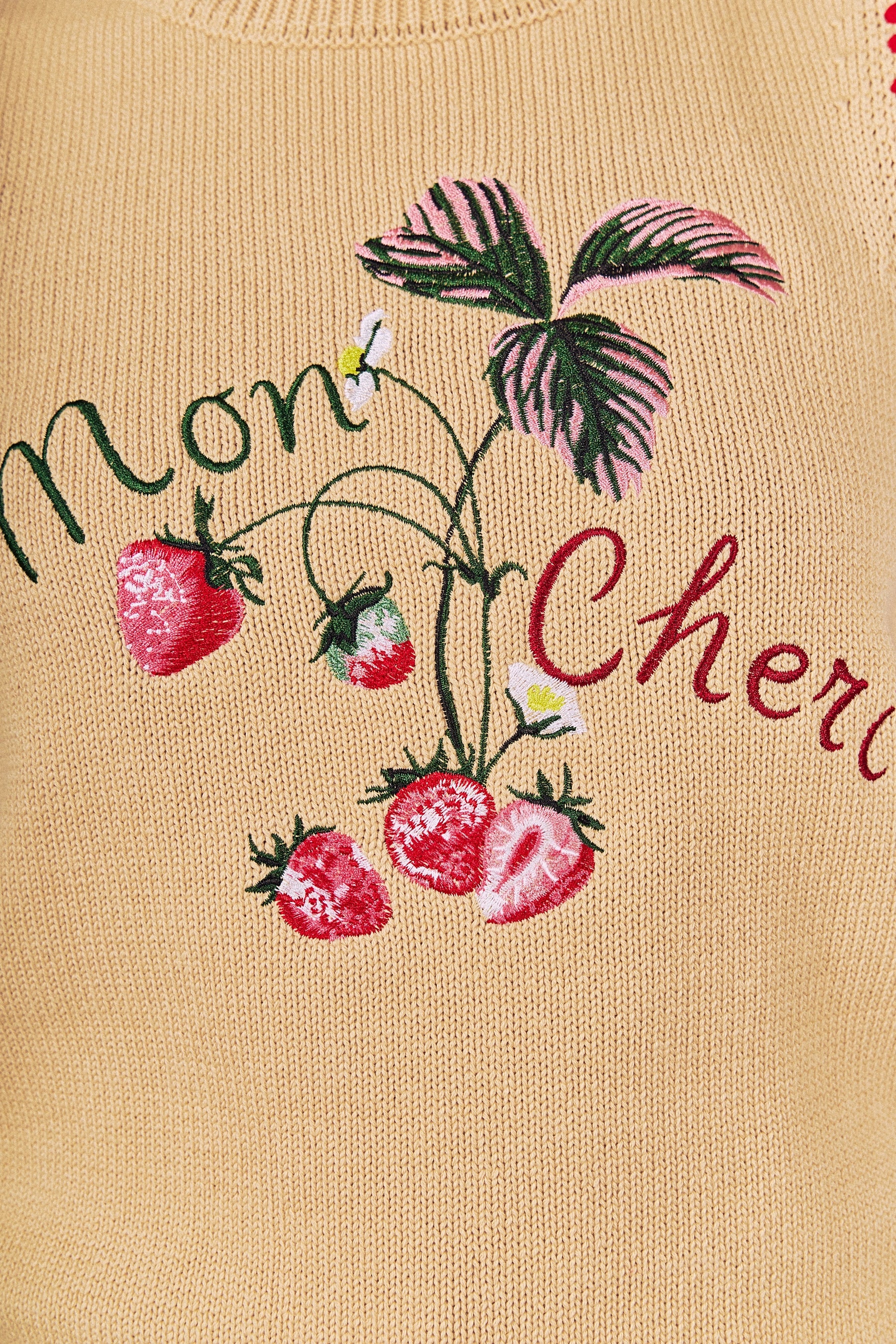 Strawberry Stitch Detail Vest