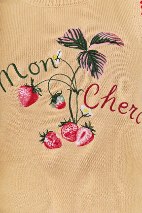 Strawberry Stitch Detail Vest