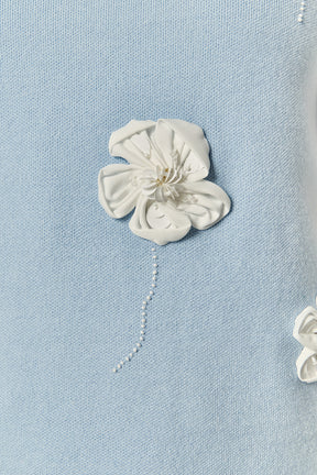 ENGLISH FACTORY - 3D Flower Knit Skirt - SKIRTS available at Objectrare